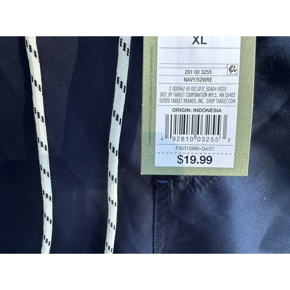NWT‎ Goodfellow & Co Mossimo Men's Board Short Swim Trunks Navy Blue - Size XL